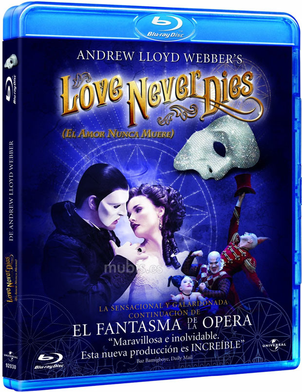 carátula El Amor Nunca Muere (El Musical) Blu-ray 1