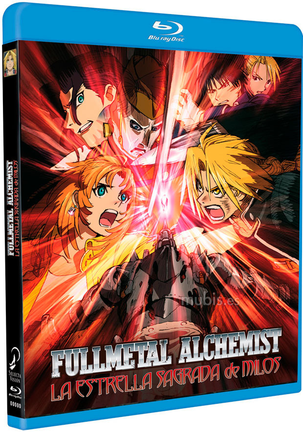 carátula Fullmetal Alchemist: La Estrella Sagrada de Milos Blu-ray 1