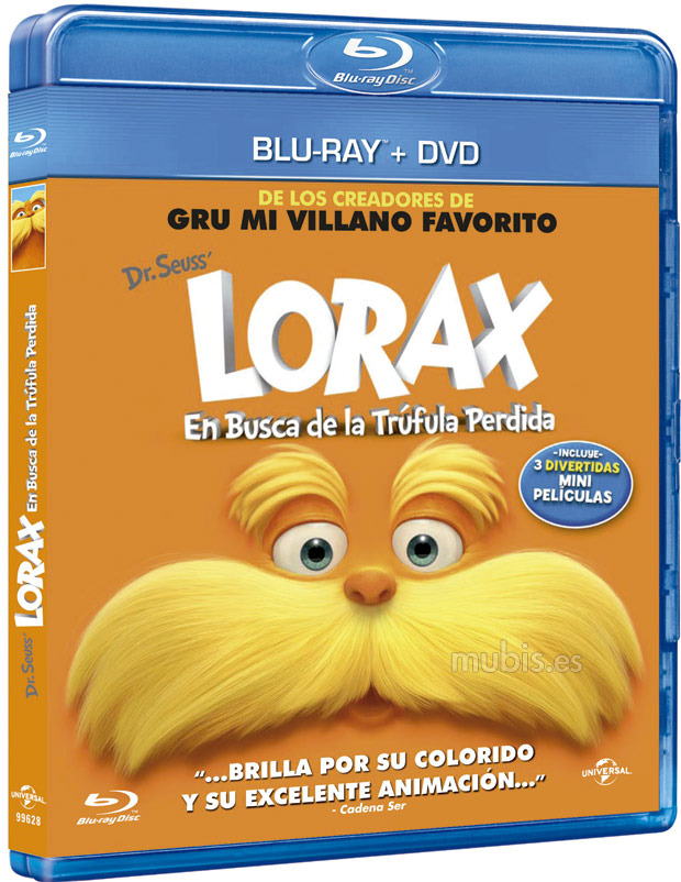 carátula Lorax. En Busca de la Trúfula Perdida Blu-ray 1