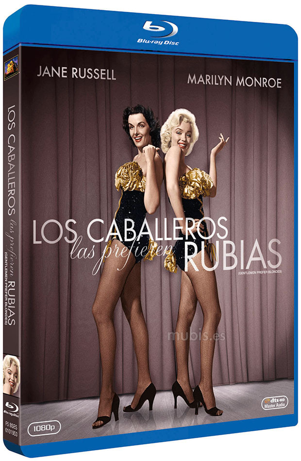 carátula Los Caballeros las Prefieren Rubias Blu-ray 1