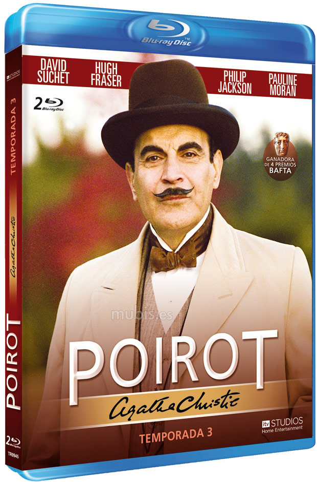 carátula Agatha Christie: Poirot - Tercera Temporada  Blu-ray 1