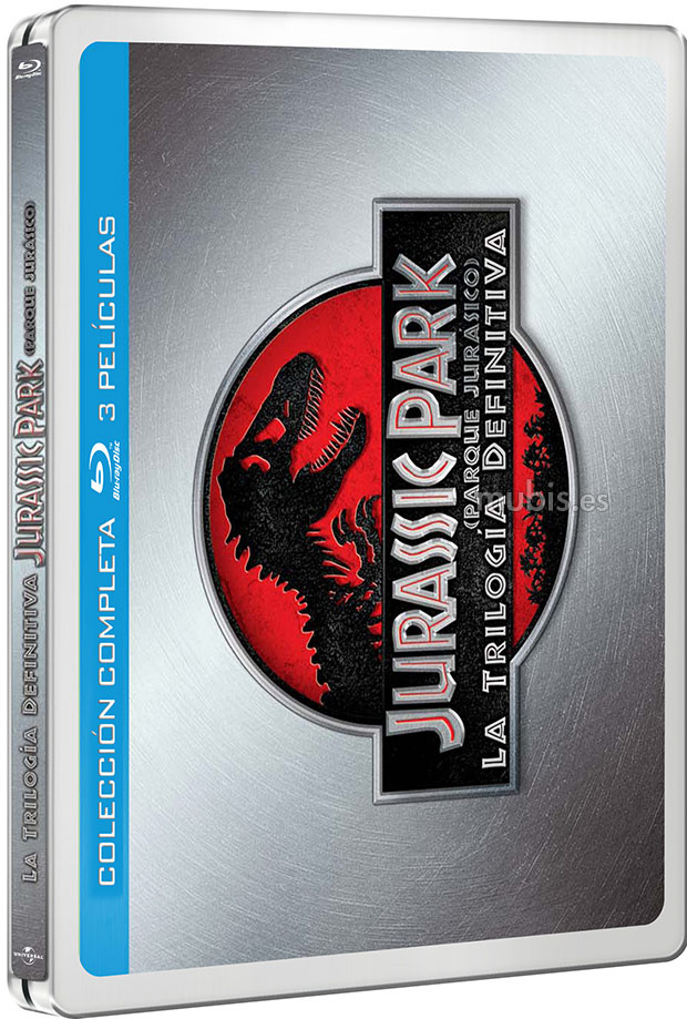carátula Trilogía Jurassic Park (Parque Jurásico) - Edición Metálica Blu-ray 1