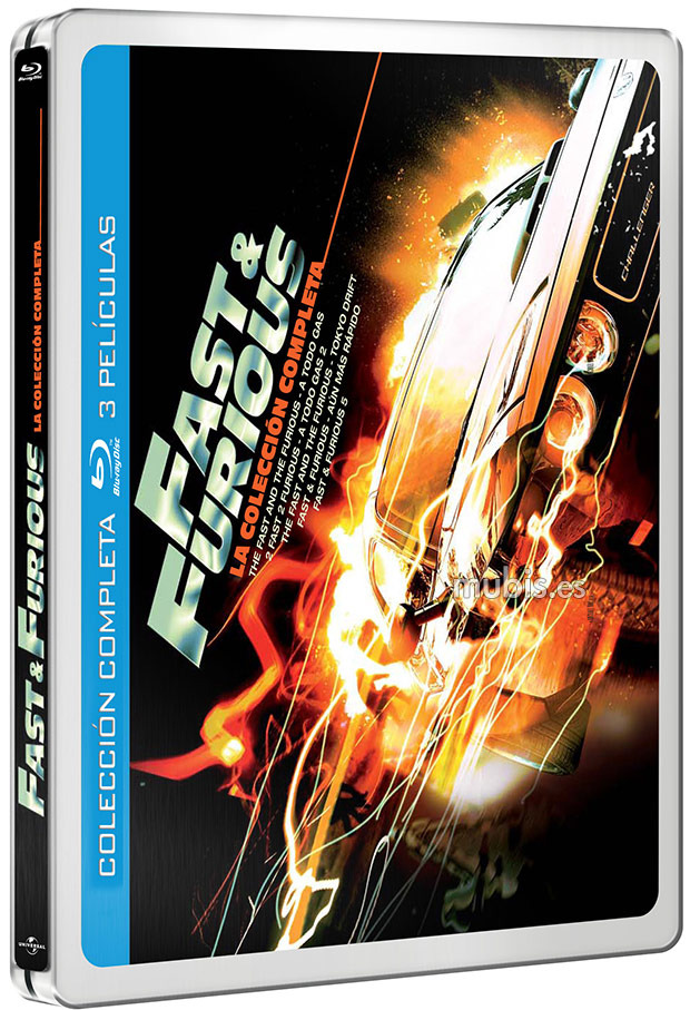 carátula Pentalogía The Fast and Furious (A Todo Gas) - Edición Metálica Blu-ray 1