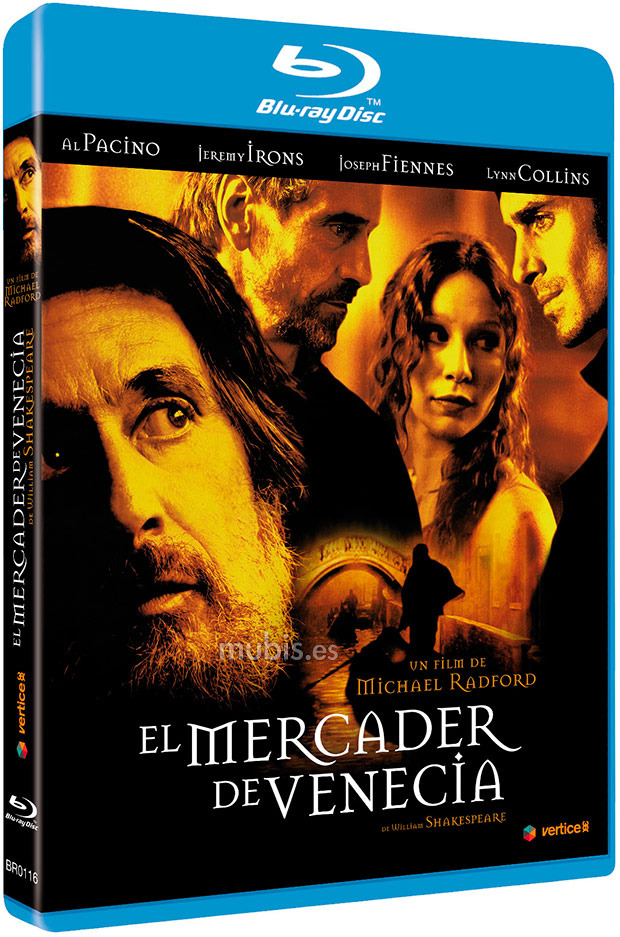 carátula El Mercader de Venecia Blu-ray 1