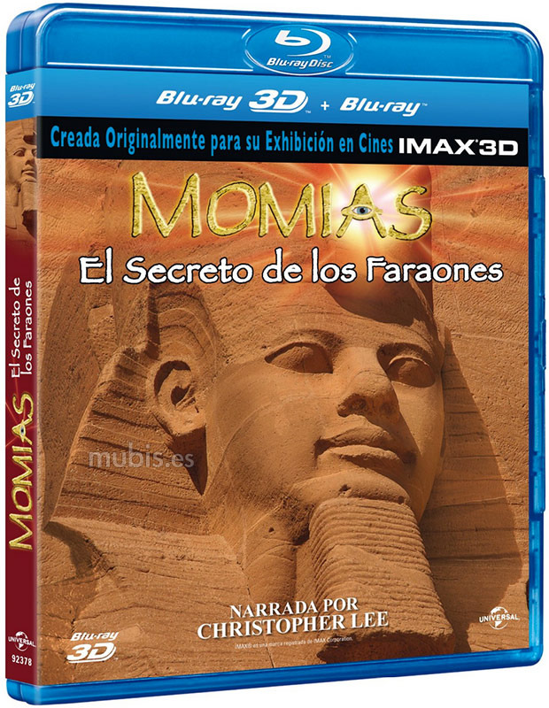 carátula Momias: El Secreto de los Faraones Blu-ray+Blu-ray 3D 1