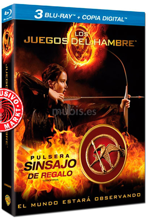 carátula Los Juegos del Hambre - Edición Pulsera Sinsajo Blu-ray 1