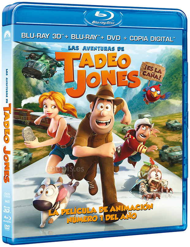 carátula Las Aventuras de Tadeo Jones Blu-ray 3D 1