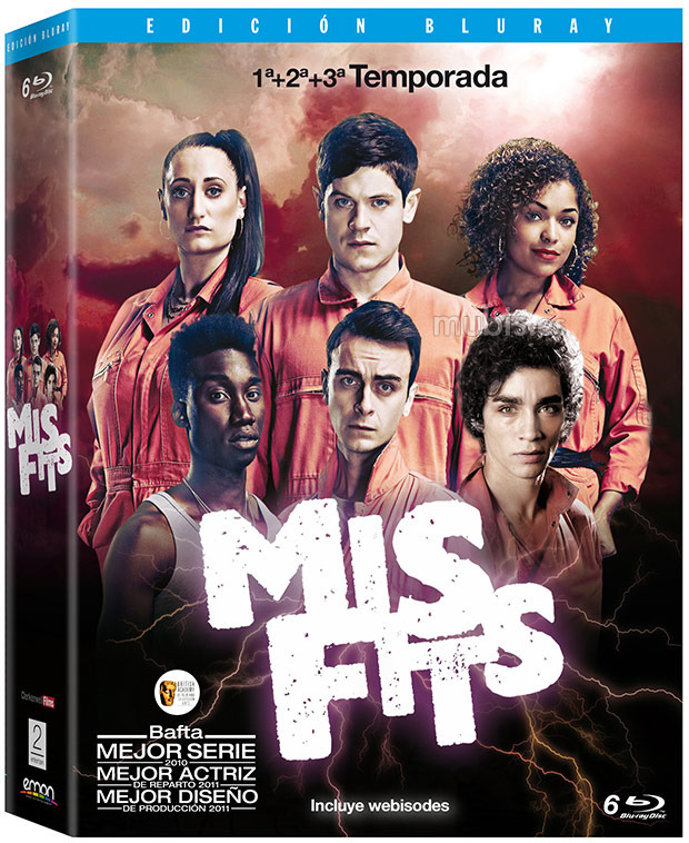 carátula Misfits - Temporadas 1 a 3 Blu-ray 1