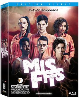 Misfits - Temporadas 1 a 3 Blu-ray