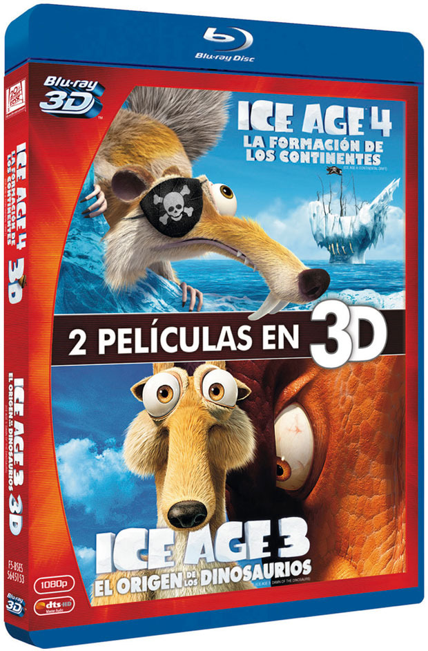 Pack Ice Age 4 + Ice Age 3 Blu-ray 3D