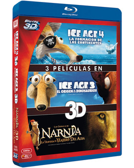 Pack Ice Age 4 + Ice Age 3 + Las Crónicas de Narnia 3 Blu-ray 3D