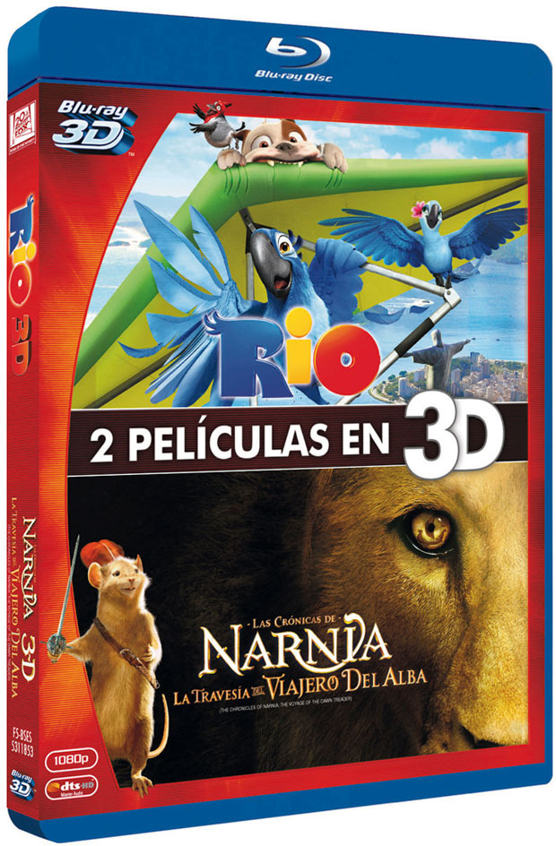 Pack Río + Las Crónicas de Narnia: La Travesía del Viajero del Alba  Blu-ray 3D