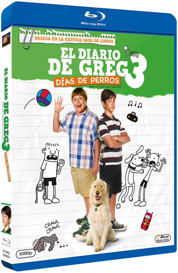 carátula Diario de Greg 3: Días de Perros Blu-ray 1