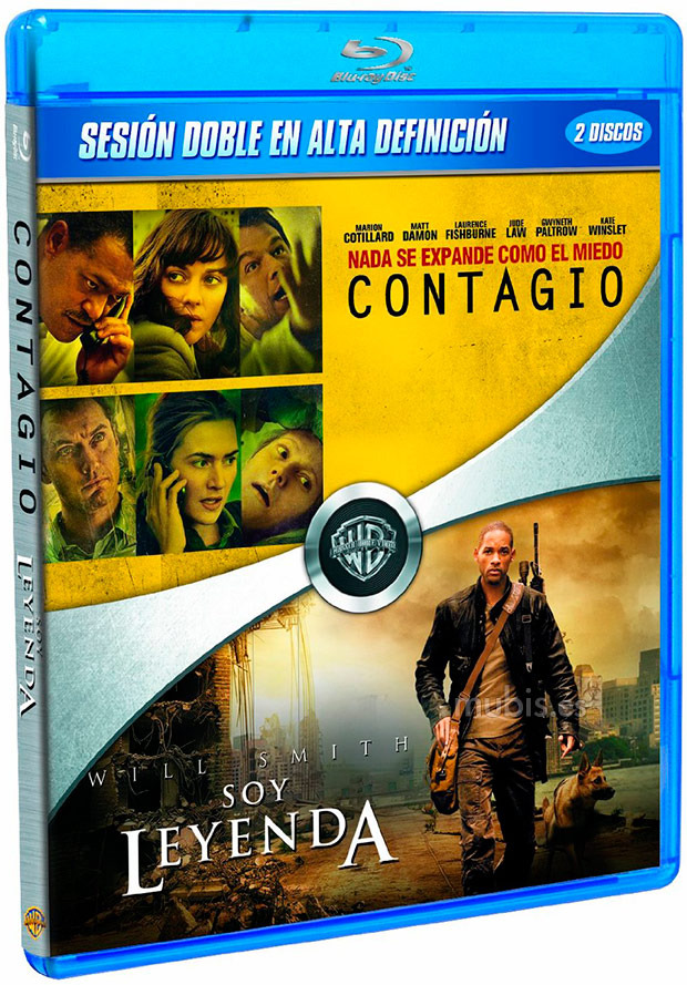 carátula Pack Contagio + Soy Leyenda Blu-ray 1