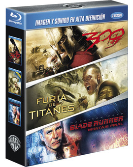Pack 300 + Furia de Titanes + Blade Runner Blu-ray