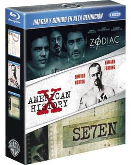 Pack Seven + Zodiac + American History X Blu-ray