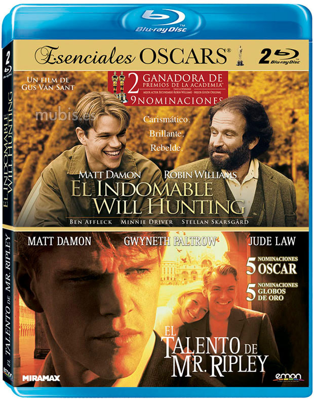 Pack El Indomable Will Hunting + El Talento de Mr. Ripley Blu-ray