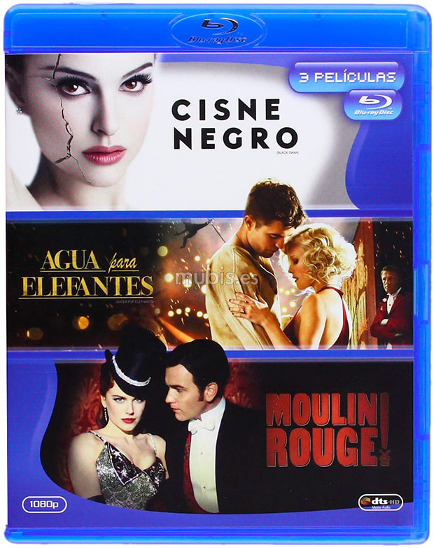 carátula Pack Cisne Negro + Agua para Elefantes + Moulin Rouge Blu-ray 1