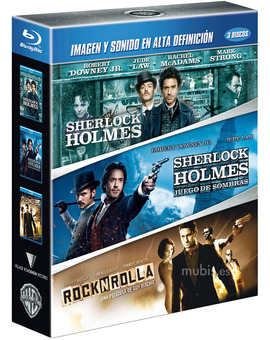 Pack Sherlock Holmes + Sherlock Holmes 2 + RocknRolla Blu-ray
