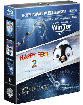 Pack Winter el Delfín + Happy Feet 2 + Ga'Hoole Blu-ray