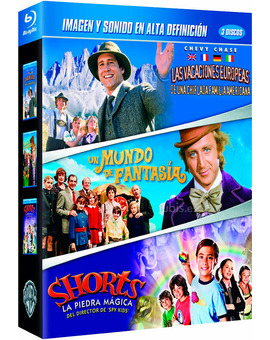 Pack Las Vacaciones Europeas de una Chiflada Familia Americana + Un Mundo de Fantasía + Shorts Blu-ray