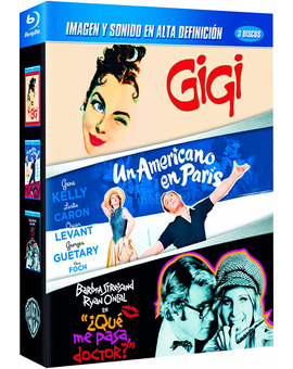 Pack Gigi + Un Americano en París + ¿Qué me Pasa, Doctor? Blu-ray