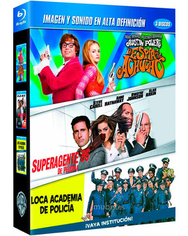 Pack Austin Powers 2 + Superagente 86 + Loca Academia de Policía Blu-ray