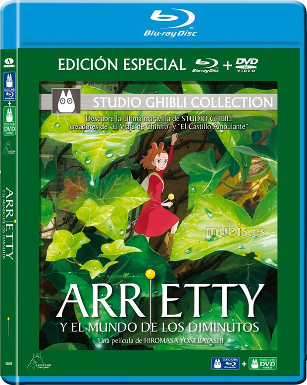 carátula Arrietty y el Mundo de los Diminutos (Combo Blu-ray + DVD) Blu-ray 1