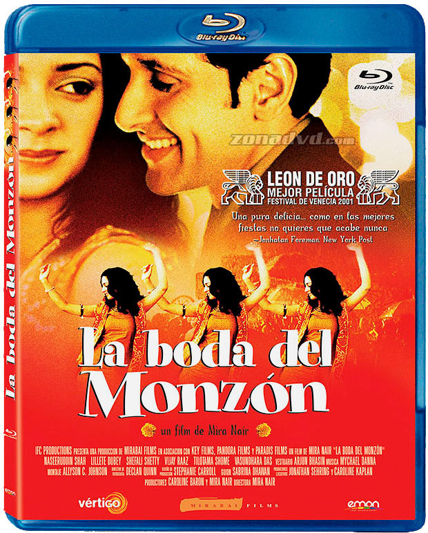 carátula La Boda del Monzón Blu-ray 1
