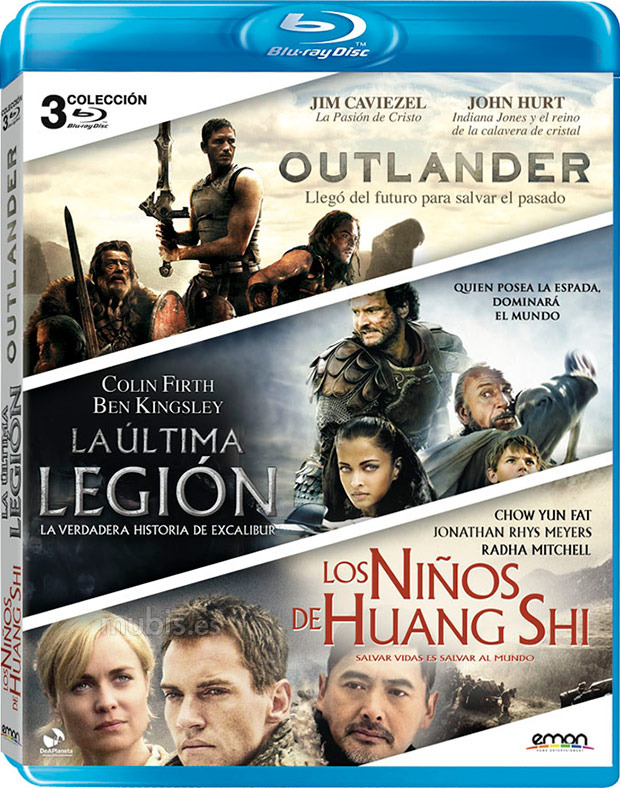 carátula ack La Última Legión + Los Niños de Huang Shi + Outlander Blu-ray 1
