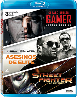 Pack Gamer + Street Fighter + Asesinos de Élite Blu-ray