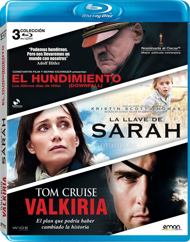 carátula Pack El Hundimiento + La Llave de Sarah + Valkiria Blu-ray 1