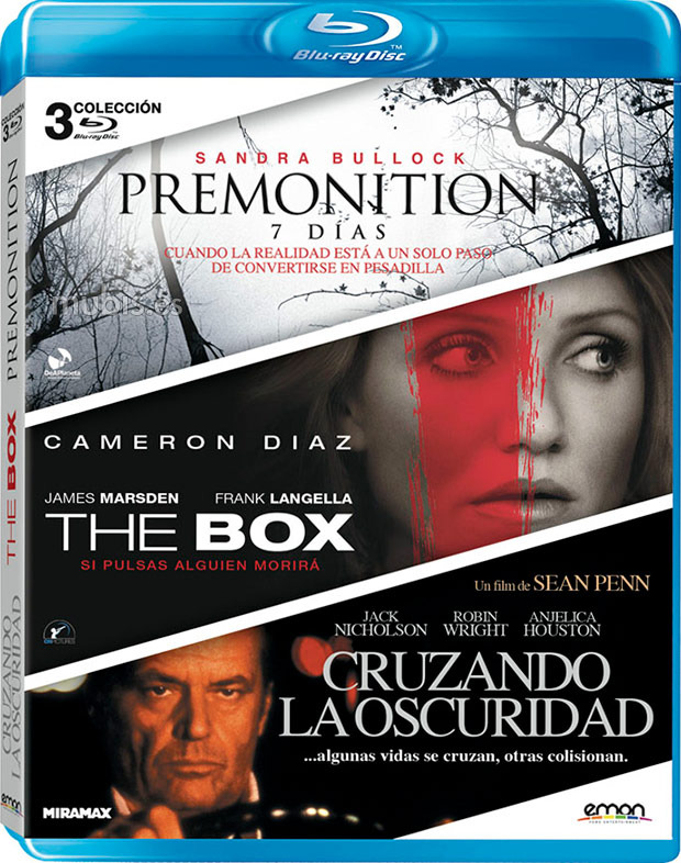 carátula Pack Premonition + Cruzando la Oscuridad + The Box Blu-ray 1