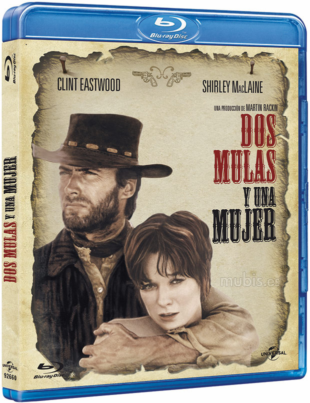 carátula Dos Mulas y una Mujer Blu-ray 1