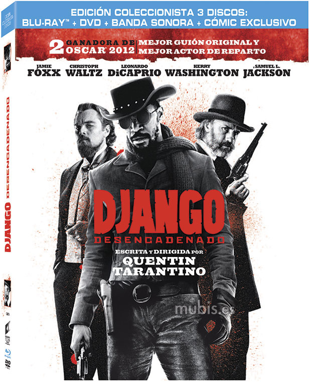 carátula Django Desencadenado + Banda Sonora + Cómic Blu-ray 1
