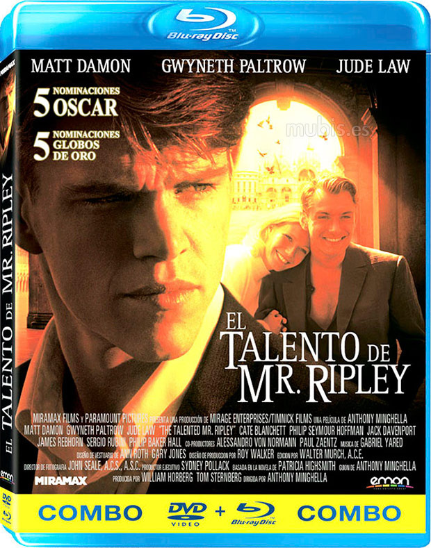 carátula El Talento de Mr. Ripley (Combo Blu-ray + DVD) Blu-ray 0