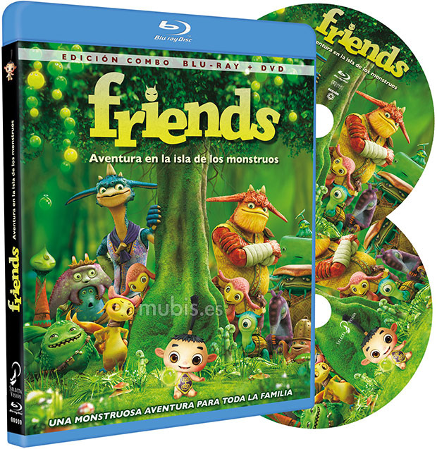 carátula Friends: Aventura en la Isla de los Monstruos Blu-ray 1