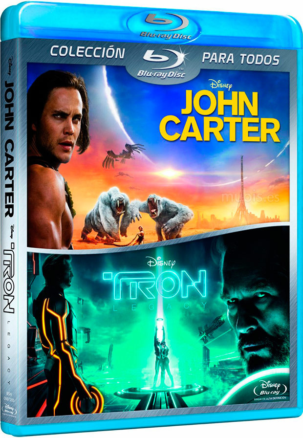 Pack John Carter + Tron Legacy Blu-ray