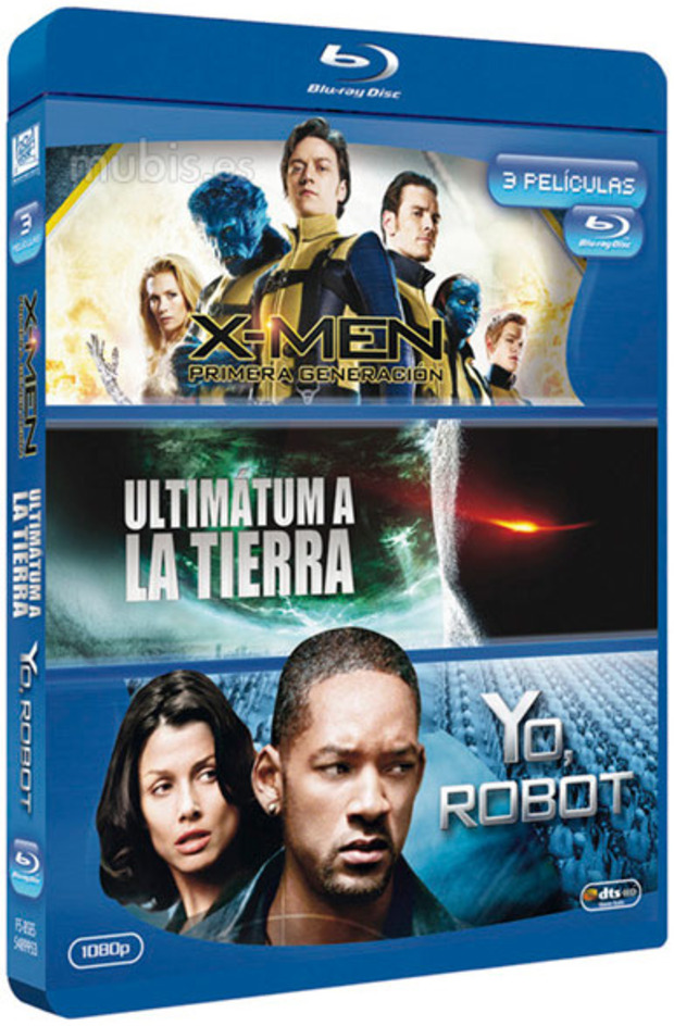 carátula Pack X-Men: Primera Generación + Ultimatum A La Tierra (2008) + Yo, Robot Blu-ray 1