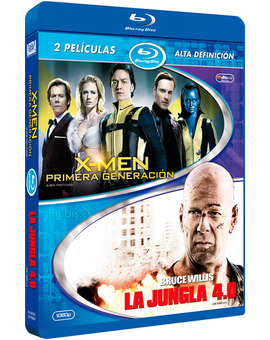 Pack X-Men: Primera Generación + La Jungla 4.0 Blu-ray