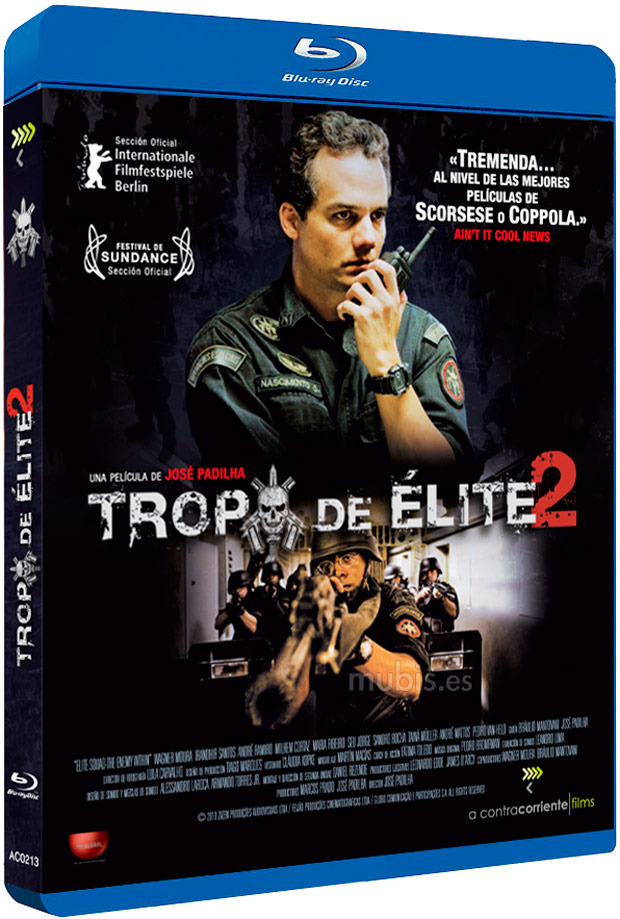 carátula Tropa de Élite 2 Blu-ray 1