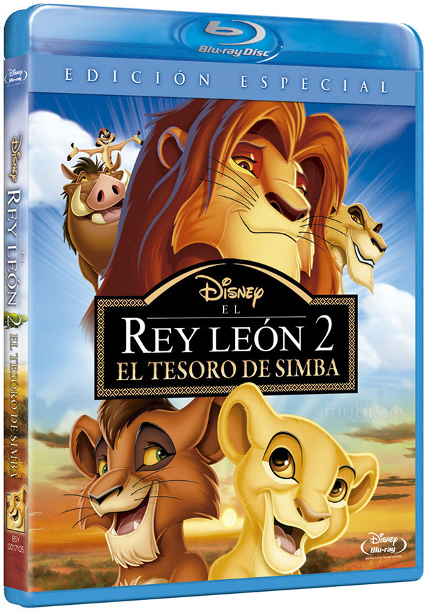 carátula El Rey León 2: El Tesoro de Simba Blu-ray 1