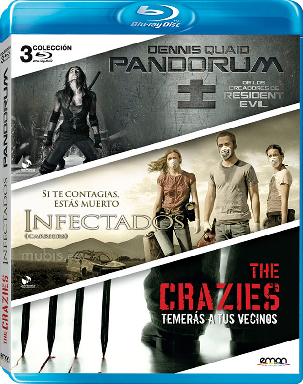 carátula Pack Pandorum + Infectados + The Crazies Blu-ray 0