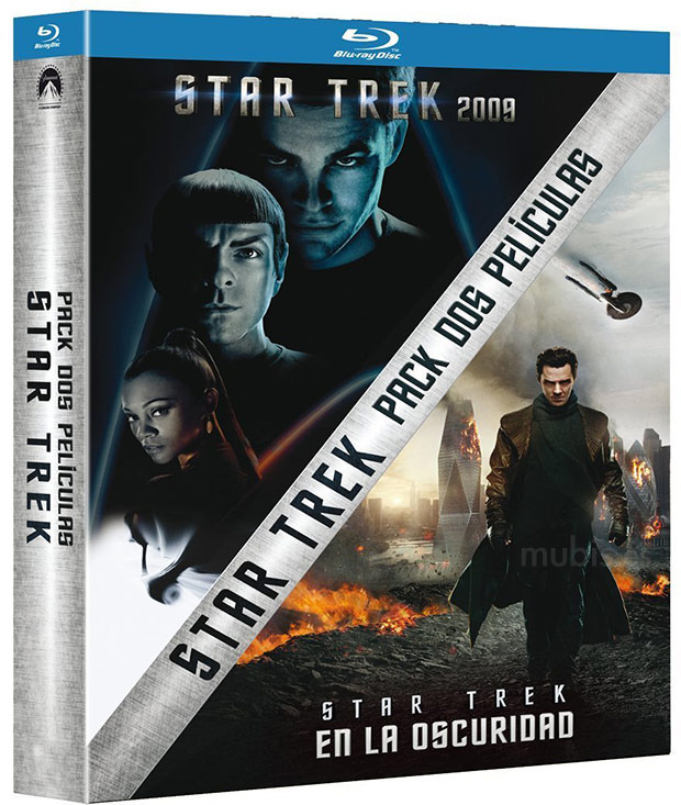 carátula Pack Star Trek + Star Trek: En la Oscuridad Blu-ray 1