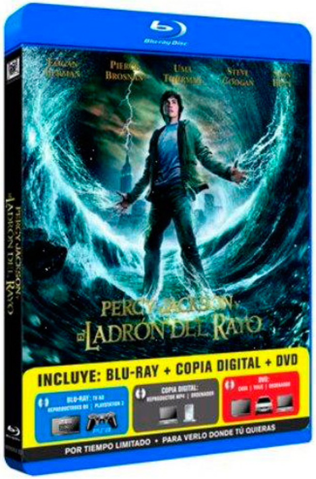 carátula Percy Jackson y el Ladrón del Rayo (Combo Blu-ray + DVD) Blu-ray 1