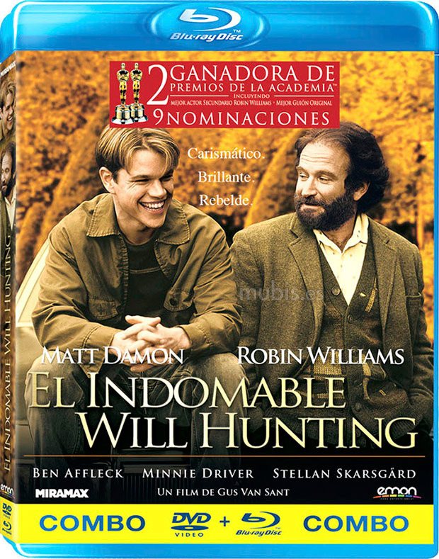 carátula El Indomable Will Hunting (Combo Blu-ray + DVD) Blu-ray 0