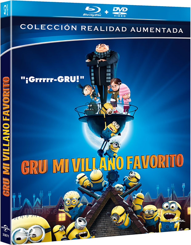 carátula Gru, Mi Villano Favorito - Realidad Aumentada Blu-ray 1