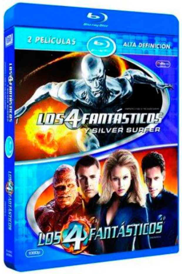 carátula Pack Los 4 Fantásticos + Los 4 Fantásticos y Silver Surfer Blu-ray 1