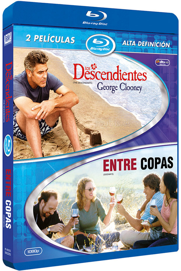 carátula Pack Los Descendientes + Entre Copas Blu-ray 1