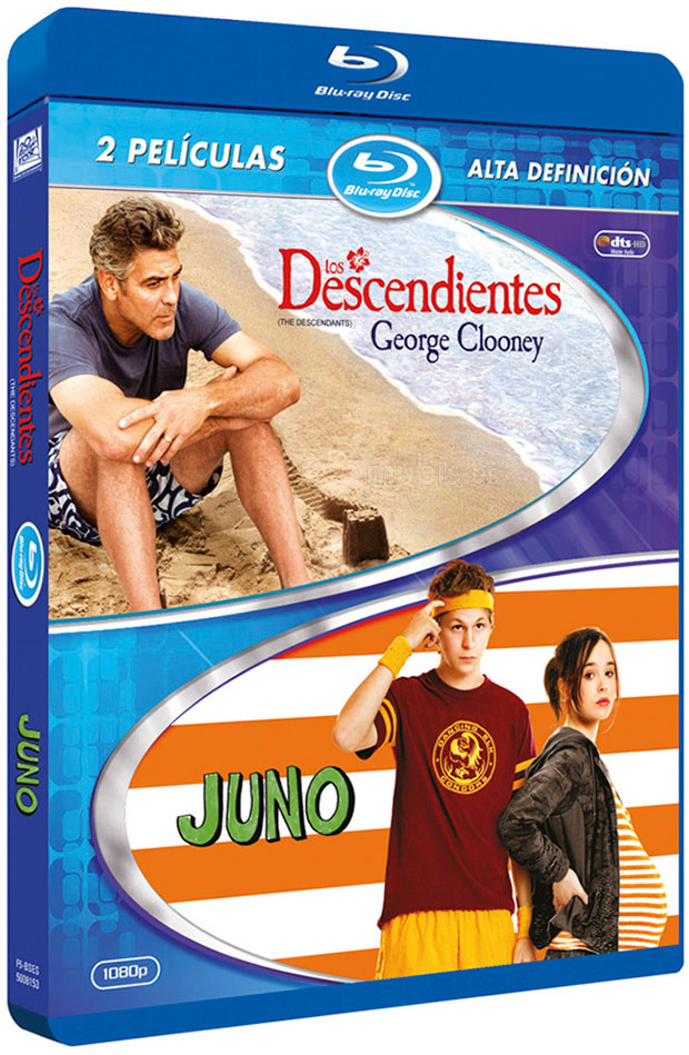 carátula Pack Los Descendientes + Juno Blu-ray 1